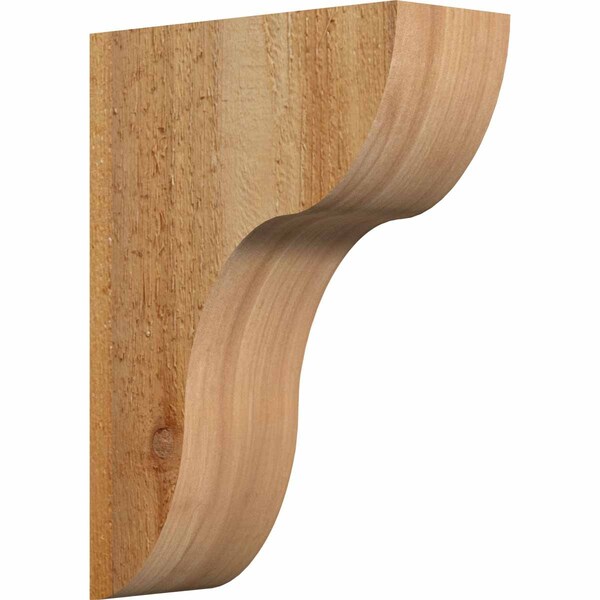 Ekena Millwork Carmel Rough Sawn Corbel, Western Red Cedar, 4"W x 10"D x 14"H COR04X10X14CAR00RWR - main